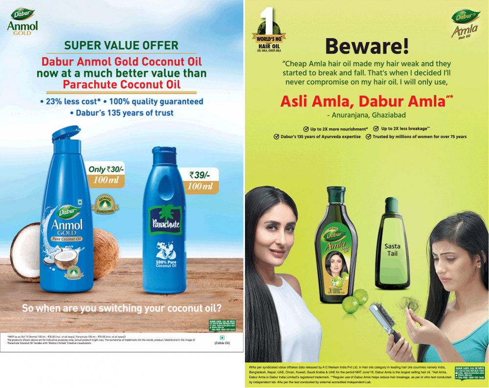 Game of Oils: Dabur Anmol Gold takes on Parachute in a price war ad