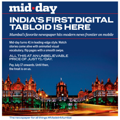 Mid-day launches Interactive Digital Tabloid 