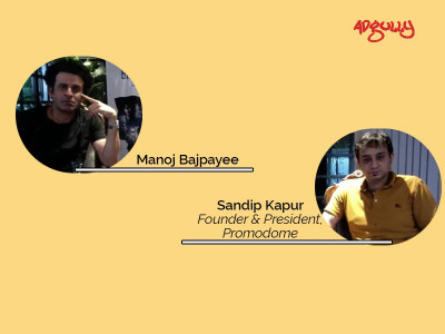 Manoj Bajpayee and Sandip Kapur, Founder, Promodome