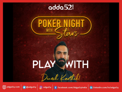 Adda52 ‘Poker Night with Stars’, compete with Dinesh Karthik