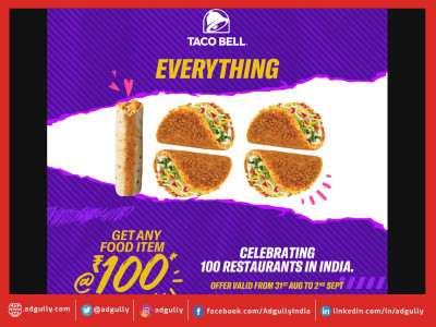 Taco Bell Celebrates 100 Restaurants In India