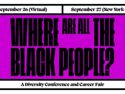 The One Club’s Where Are All The Black People Conference in Sept