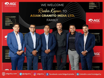 Asian Granito India Ltd Welcome Ranbir Kapoor as Brand Ambassador   