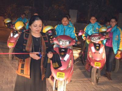 Bikxie launches the country's first women-only two-wheeler taxi service, Bikxie Pink