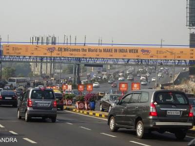 Global Advertisers creates OOH campaign for  Make in India Week' in Mumbai