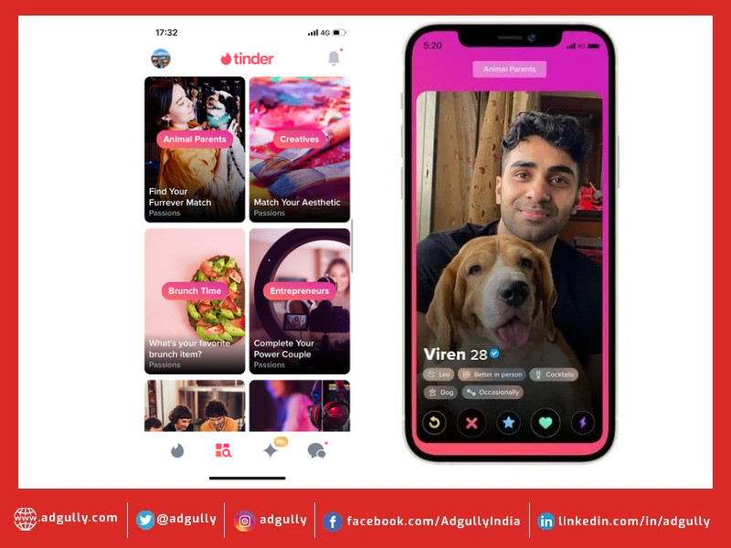 Find your pawfect match on Tinder's Explore with your pet